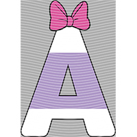 Cartoon letters-CL 124